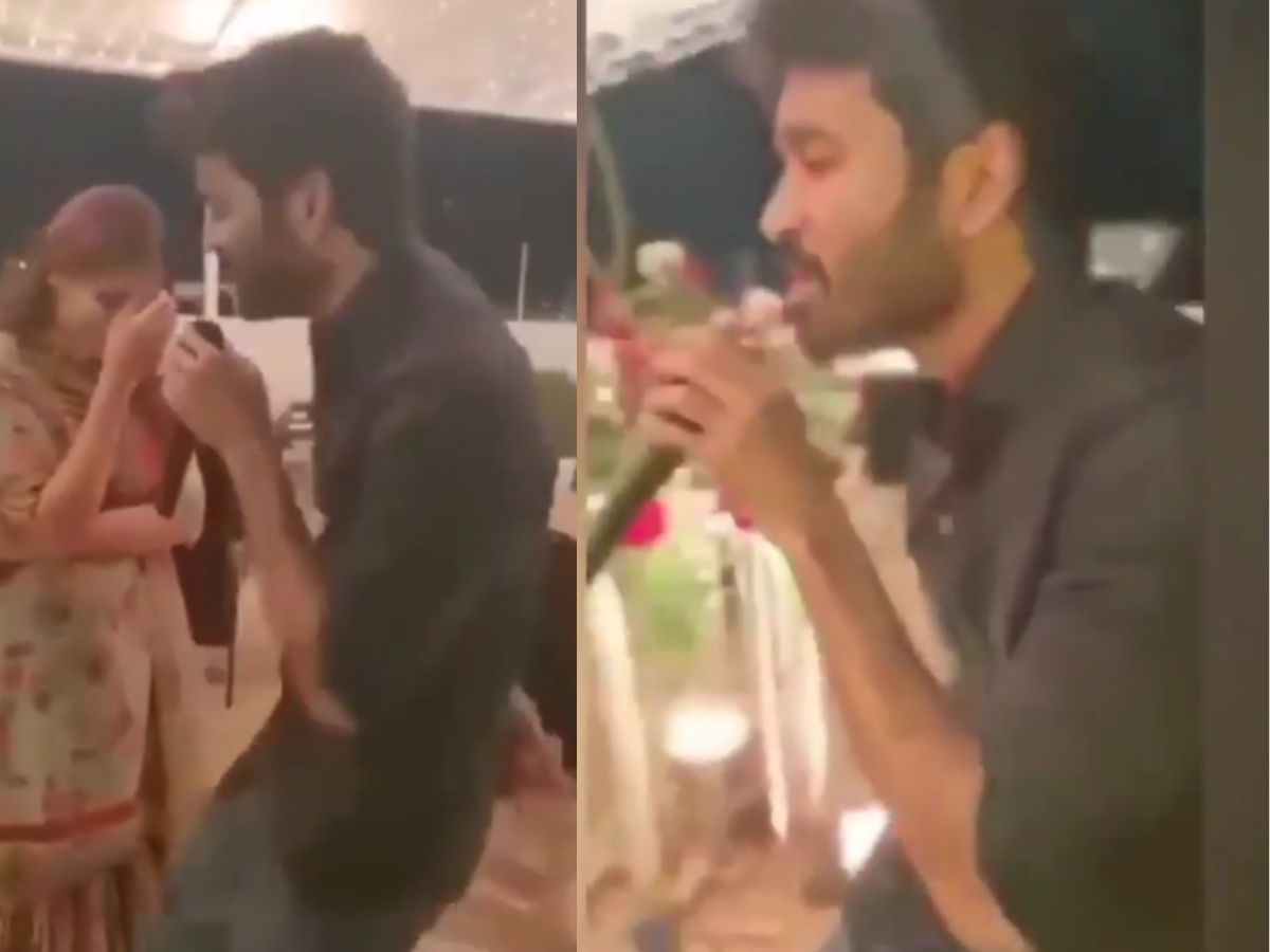 முன்னாள் மனைவிக்காக பாடல் பாடிய தனுஷ்-வெட்கப்பட்ட ஐஸ்வர்யா! வைரல் வீடியோ.. முன்னாள் மனைவிக்காக பாடல் பாடிய தனுஷ்-வெட்கப்பட்ட ஐஸ்வர்யா! வைரல் வீடியோ..