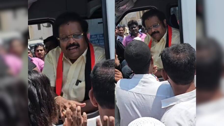 கதிர் ஆனந்த் வாகனத்தை தடுத்து நிறுத்திய காங்கிரஸ் கட்சியினர்! ஏன் தெரியுமா?