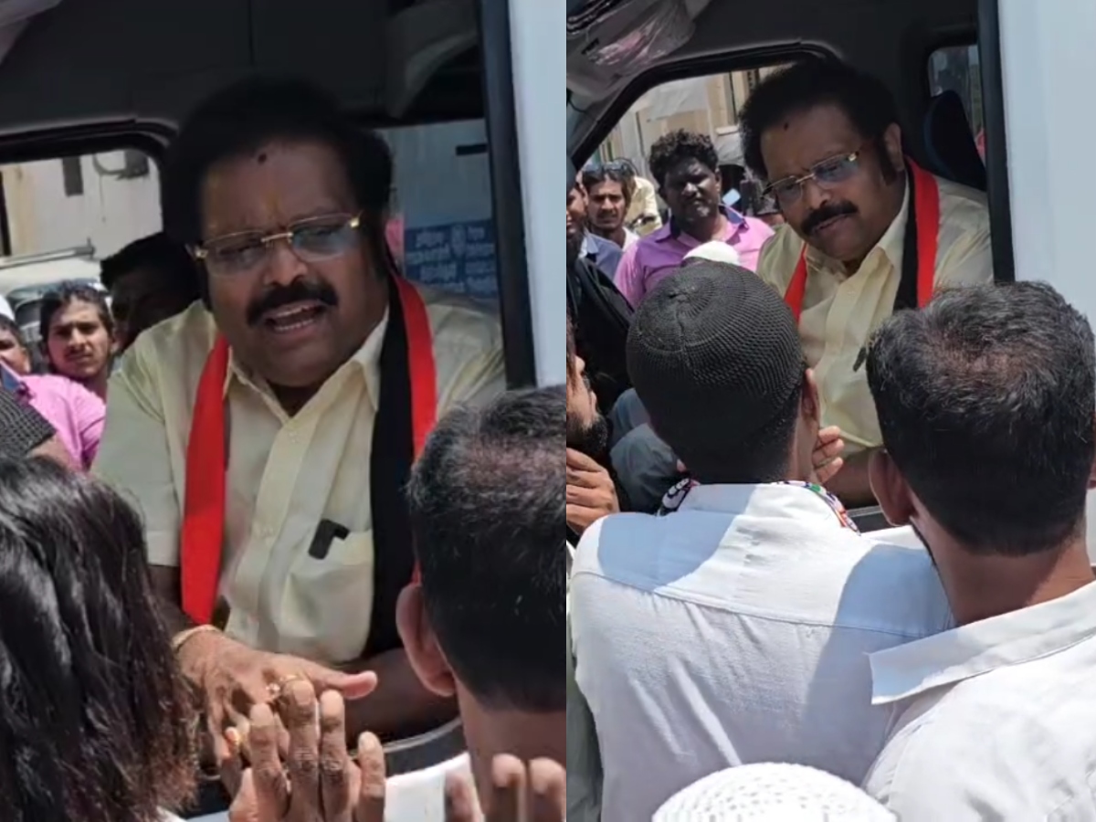 கதிர் ஆனந்த் வாகனத்தை தடுத்து நிறுத்திய காங்கிரஸ் கட்சியினர்! ஏன் தெரியுமா? கதிர் ஆனந்த் வாகனத்தை தடுத்து நிறுத்திய காங்கிரஸ் கட்சியினர்! ஏன் தெரியுமா?