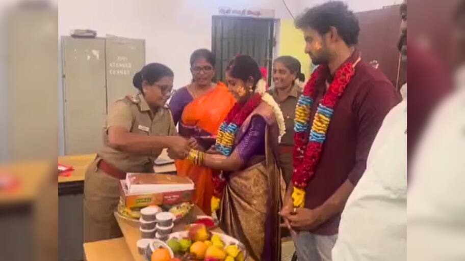 கர்ப்பிணிக்கு காவலர்கள் நடத்திய வளைகாப்பு... மதுரையில் நடந்த நெகிழ்ச்சி சம்பவம்..!!