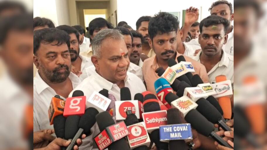 தமிழக வெற்றிக் கழக பொதுச்செயலாளர் புஸ்ஸி ஆனந்த் செய்தியாளர்கள் சந்திப்பு!