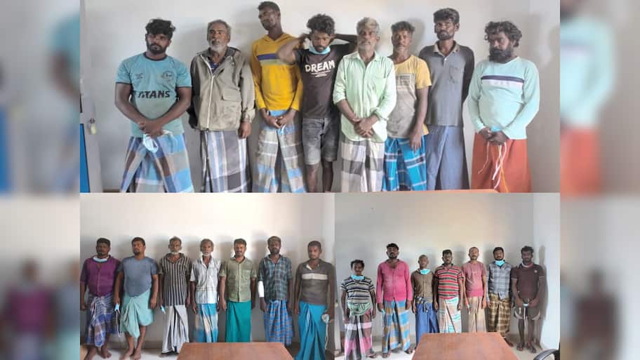 வயிற்று பிழைப்பிற்காக சென்ற மீனவர்களை சிறை பிடித்த இலங்கை கடற்படை!