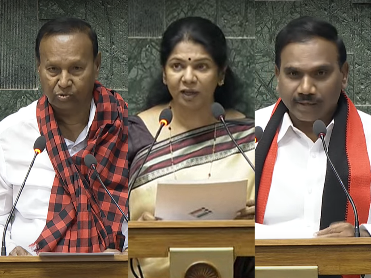 'ஸ்டாலின், உதயநிதி வாழ்க...' பதவியேற்பில் திமுக எம்பிகள் கோஷம் - முழக்கமிடாத இந்த 3 பேர்! 'ஸ்டாலின், உதயநிதி வாழ்க...' பதவியேற்பில் திமுக எம்பிகள் கோஷம் - முழக்கமிடாத இந்த 3 பேர்!