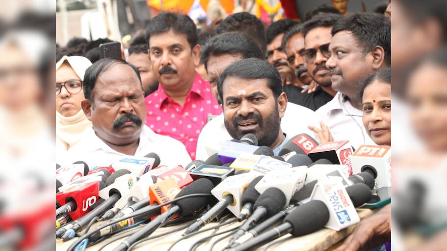 கருணாநிதி என்ன இறைத்தூதரா...? அவரை பற்றி வாய் திறந்தாலே கைதா? - ஸ்டாலினை விளாசிய சீமான்! 
