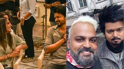 விஜய் எப்படியிருக்காரு பாருங்களேன்..! தி கோட் படத்தின் ஷூட்டிங் ஸ்பாட் புகைப்படங்கள்..