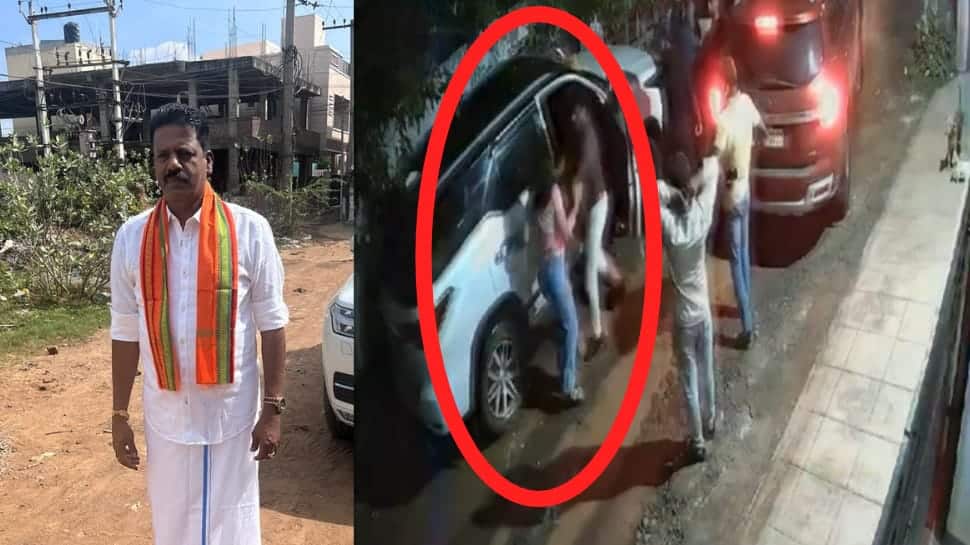 கத்தியை காட்டி மிரட்டி... மனைவி, மகனை கடத்திய பாஜக பிரமுகர்... வெளியான பகீர் சிசிடிவி காட்சிகள் - பின்னணி என்ன?