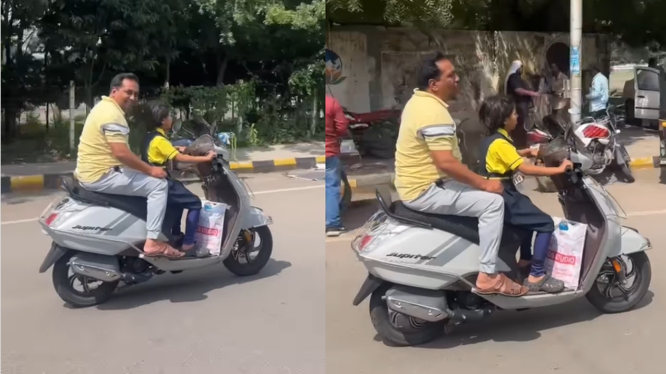 நடுரோட்டில் தந்தை - மகள் செய்த சாகசம்! அடுத்து என்ன ஆனது என்று பாருங்கள்! நடுரோட்டில் தந்தை - மகள் செய்த சாகசம்! அடுத்து என்ன ஆனது என்று பாருங்கள்!