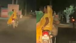 அம்மான்னா சும்மா இல்லடா..தாய்க்கு கால் வலிக்காமல் இருக்க மகன் செய்த செயல்!