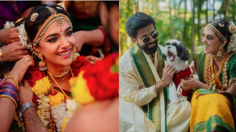 கீர்த்தி சுரேஷ் திருமண புகைப்படம் 