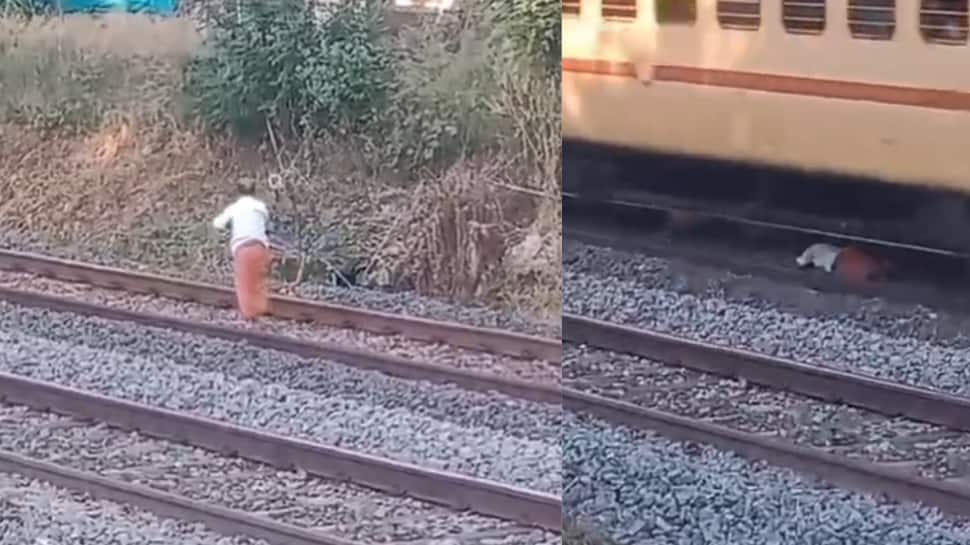 Video: தண்டவாளத்தில் சென்ற முதியவர்... டக்கென அருகில் வந்த ரயில் - அப்புறம் நடந்ததை பாருங்க