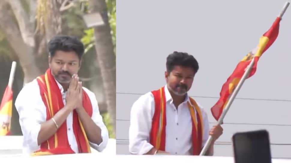 'ஏகனாபுரம் ஊருக்குள் வர எனக்கு தடை...' - பரந்தூரில் திறந்தவெளி வேனில் விஜய் அதிரடி பேச்சு