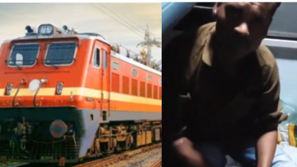 ஓடும் ரயிலில் முத்தம் கொடுத்த நபர்! வைரலாகும் வீடியோ..