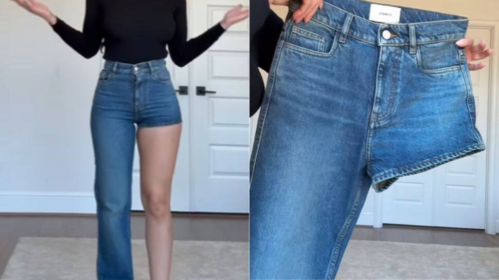 ஒன்றை கால் ஜீன்ஸ்.. ஒரு காலில் பேண்ட்.. இன்னொரு காலில் டவுசர்! இதெல்லாம் டிரெண்டா..