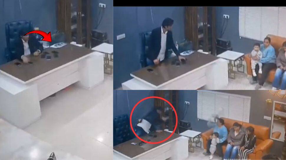 குழந்தை வைத்திருந்த பெண்ணை அறைந்த பாதிரியார்! அதிர்ச்சுயூட்டும் சிசிடிவி காட்சி..