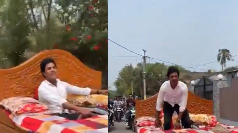 கட்டிலை கார்-ஆக மாற்றிய இளைஞர்! படுத்துக்கொண்டே பயணிக்கலாமோ? வைரல் வீடியோ..