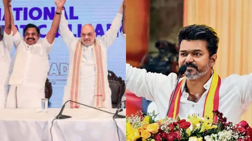 திமுகவுடன் மறைமுக கூட்டணி.. பழைய பங்காளி அதிமுகவுடன் பகிரங்க கூட்டணி - தவெக விஜய் விமர்சனம்