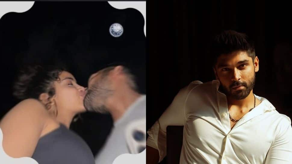 தன்னை விட 2 வயது மூத்த நடிகையை காதலிக்கும் துருவ் விக்ரம்? லீக் ஆன கிஸ்ஸிங் போட்டோ..