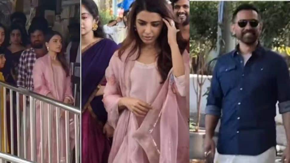 இயக்குநரை காதலிக்கும் சமந்தா? திருப்பதி காேயிலில் ஒன்றாக சாமி தரிசனம்..வைரல் வீடியோ