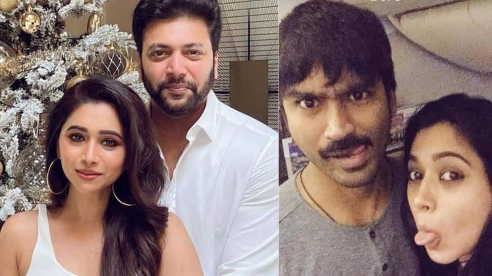 தனுஷுடன் ஆர்த்தி ரவி இருக்கும் புகைப்படம்..! சுசித்ரா போட்ட ஒரே போஸ்ட்..