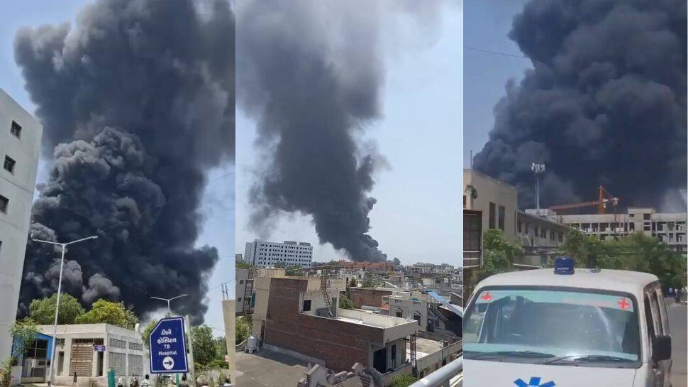 அகமதாபாத்தில் மிகப்பெரிய விமான விபத்து: டேக் ஆஃப் ஆன உடனேயே விழுந்த விமானம்