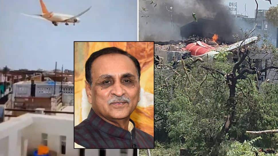 அகமதாபாத் விமான விபத்து: குஜராத் முன்னாள் முதல்வர் விமானத்தில் பயணம்? திகிலூட்டும் வீடியோ காட்சிகள்