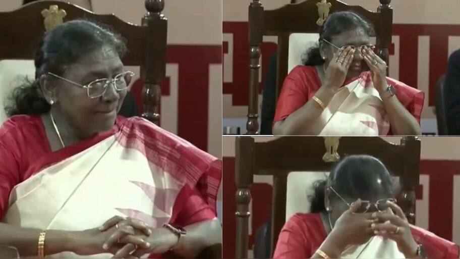 பிறந்தநாளில் தேம்பி தேம்பி அழுத திரௌபதி முர்மு! காரணம் என்ன? வைரலாகும் வீடியோ..