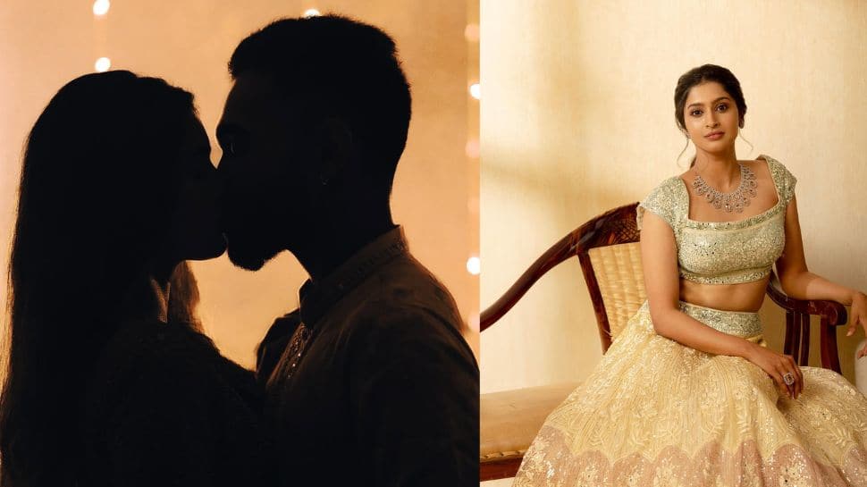 உதட்டு முத்த போட்டோவை போட்டு திருமணத்தை அறிவித்த பிரபல நடிகை! வைரலாகும் பதிவு..