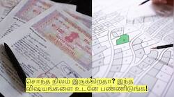 சொந்த நிலம் இருக்கிறதா? இந்த விஷயங்களை உடனே பண்ணிடுங்க!