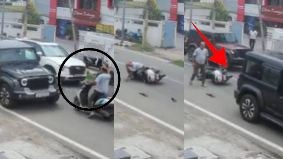 விபத்தில் தப்பிய முதியவர்..ரிவர்ஸில் வந்து காரை ஏற்றிய இளைஞர்! ஷாக்கிங் சிசிடிவி..