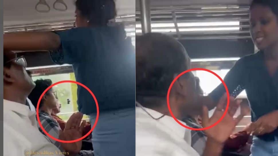 பேருந்தில் பாலியல் அத்துமீறல்! கன்னத்தில் பளாரென அறைந்த சிங்கப்பெண்..வைரல் வீடியோ