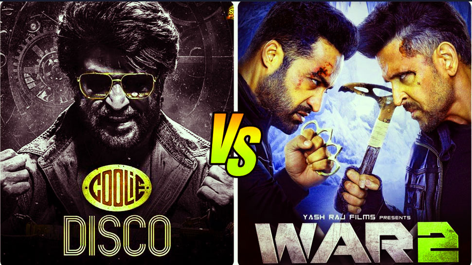 யுஎஸ்ஏ முன்பதிவு: வார் 2 படத்தை பின்னுக்கு தள்ளி டிக்கெட் புக்கிங்கில் முந்தும் கூலி படம்! யுஎஸ்ஏ முன்பதிவு: வார் 2 படத்தை பின்னுக்கு தள்ளி டிக்கெட் புக்கிங்கில் முந்தும் கூலி படம்!