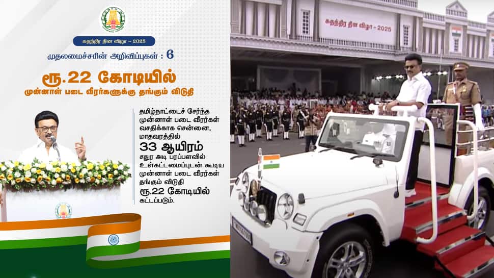 TN CM MK Stalin Important 9 Announcements In 79th Independence Day ...