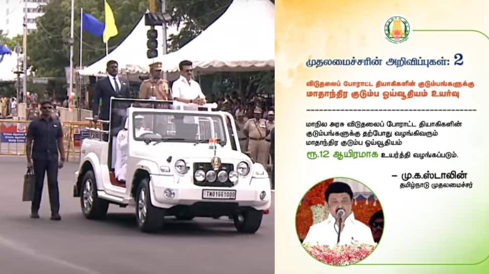 TN CM MK Stalin Important 9 Announcements In 79th Independence Day ...