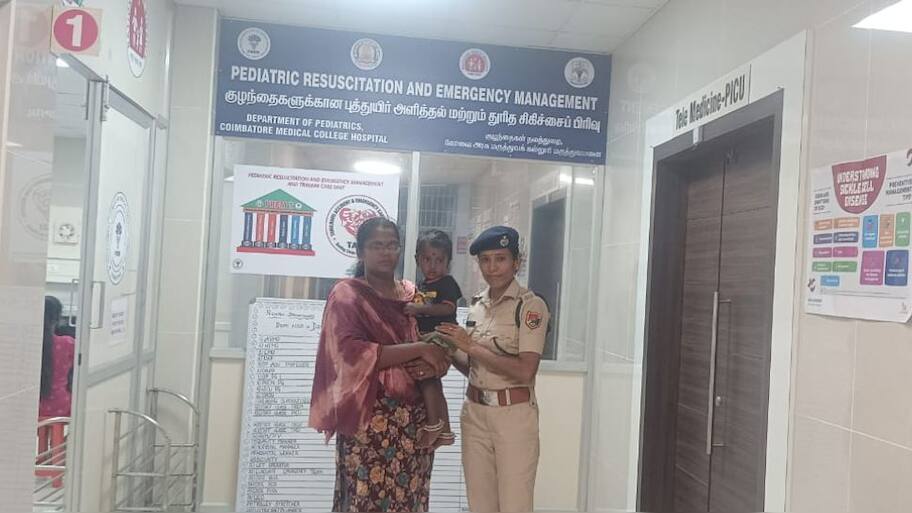 தொண்டையில் சிக்கிய மிட்டாய்! உயிரைக் காப்பாற்றிய ரயில்வே போலீசார்! குவியும் பாராட்டு..