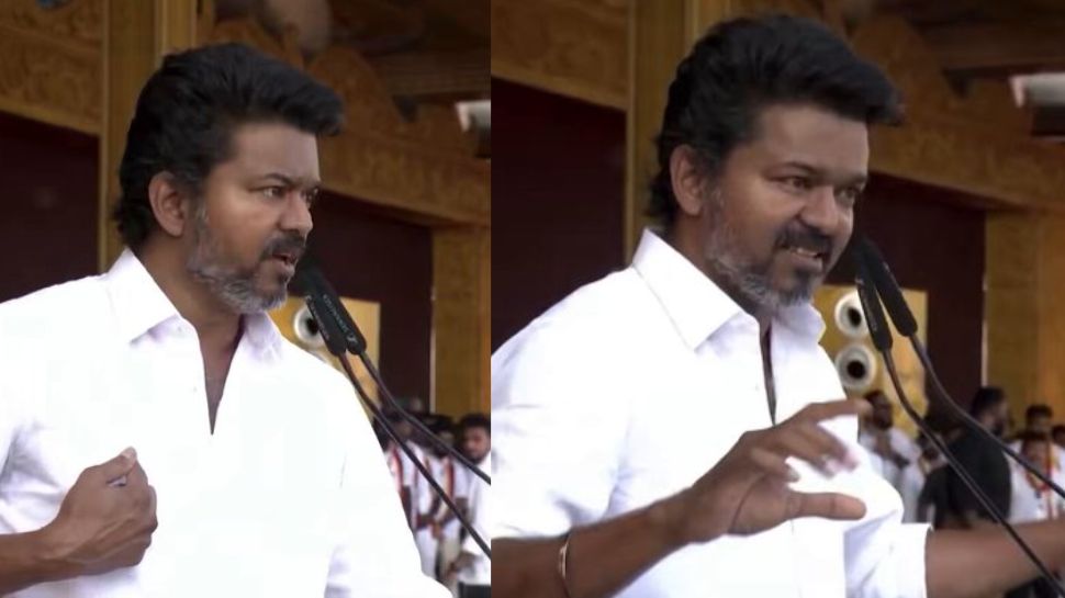 மதுரை மாநாட்டில் தவெக வேட்பாளர் பட்டியலை வெளியிட்ட நடிகர் விஜய் மதுரை மாநாட்டில் தவெக வேட்பாளர் பட்டியலை வெளியிட்ட நடிகர் விஜய்