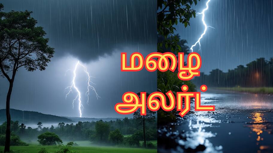 மக்களே! இன்றிரவு இடி, மின்னல் உறுதி... இந்த 15 மாவட்டங்களில் மழைக்கு வாய்ப்பு