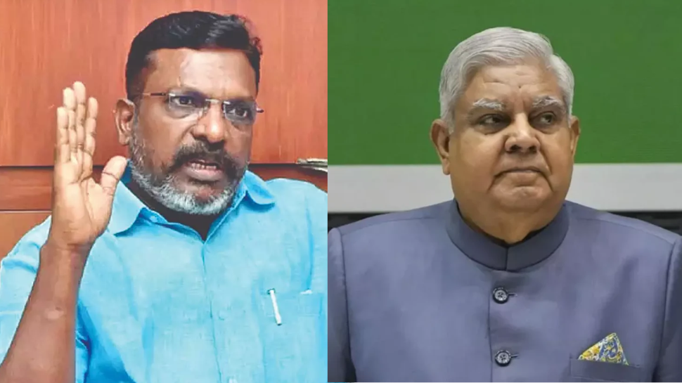 ஜெக்தீப் தன்கர் வீட்டுக்காவலில் சிறை... திருமாவளவன் சொல்வது என்ன? ஜெக்தீப் தன்கர் வீட்டுக்காவலில் சிறை... திருமாவளவன் சொல்வது என்ன?