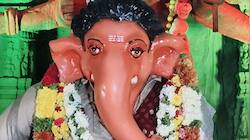 புஷ்பா 2 திரைப்பட காட்சிகளின் அடிப்படையில் விநாயகர் சிலை அமைப்பு