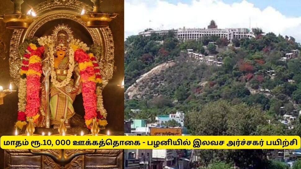 எல்லாமே இலவசம்! மாதம் ரூ.10 ஆயிரம் ஊக்கத்தொகையுடன் பழனியில் இலவச அர்ச்சகர் பயிற்சி எல்லாமே இலவசம்! மாதம் ரூ.10 ஆயிரம் ஊக்கத்தொகையுடன் பழனியில் இலவச அர்ச்சகர் பயிற்சி