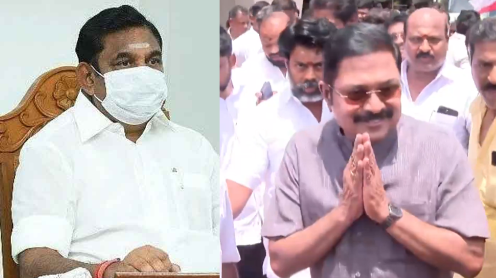இனி EPS 'முகமூடி பழனிச்சாமி' என அழைக்கப்படுவார் - வறுத்தெடுத்த டிடிவி தினகரன் இனி EPS 'முகமூடி பழனிச்சாமி' என அழைக்கப்படுவார் - வறுத்தெடுத்த டிடிவி தினகரன்