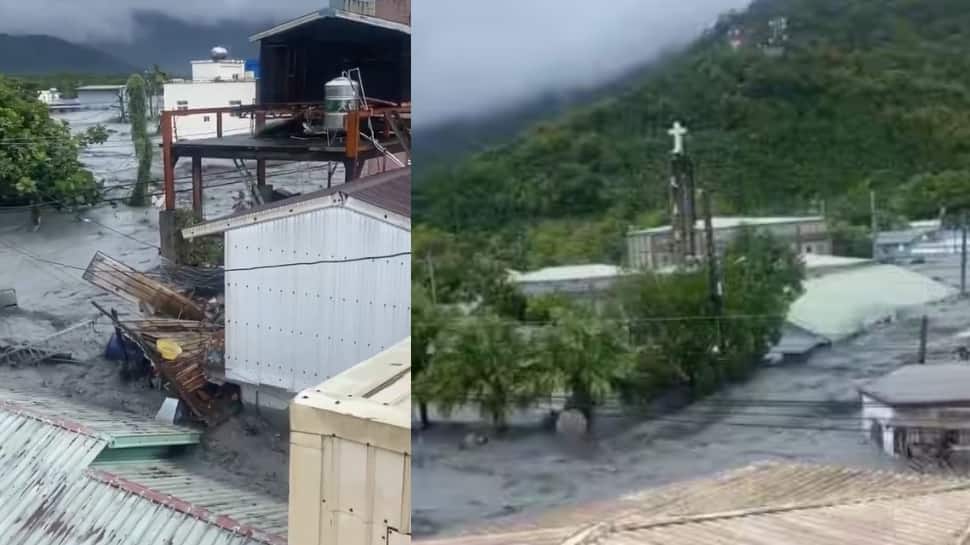 ரகாசா சூறாவளி: ஏரி உடைந்து வெள்ளப்பெருக்கு... பதறவைக்கும் வீடியோ - 14 பேர் பலி