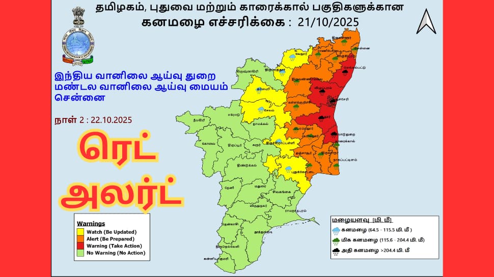 தமிழ்நாடு மழை நிலவரம்