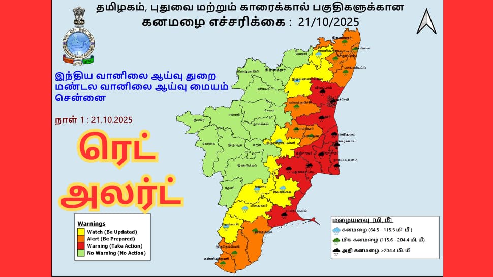 தமிழ்நாடு மழை நிலவரம்