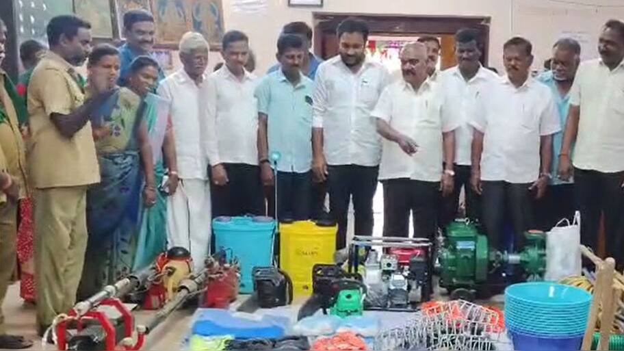 செஞ்சிமஸ்தான் எம்எல்ஏ ஆய்வு: வடகிழக்கு பருவமழைக்கான மீட்பு உபகரணங்கள் தயார் நிலை உறுதி