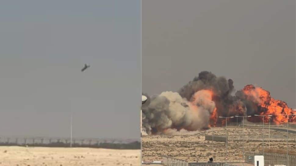 ஷாக் வீடியோ! கீழே விழுந்து நொறுங்கிய இந்தியாவின் தேஜஸ் விமானம் - விமானி உயிரிழப்பு!