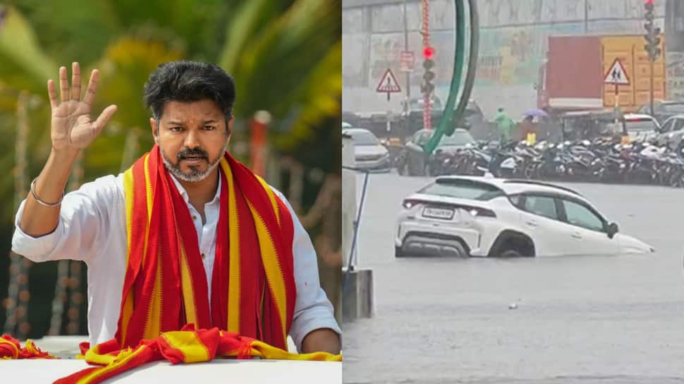 'கொஞ்சம் மழைக்கே தத்தளிக்குது சென்னை' சீனுக்குள் வந்த விஜய்... திமுக அரசு மீது அட்டாக்