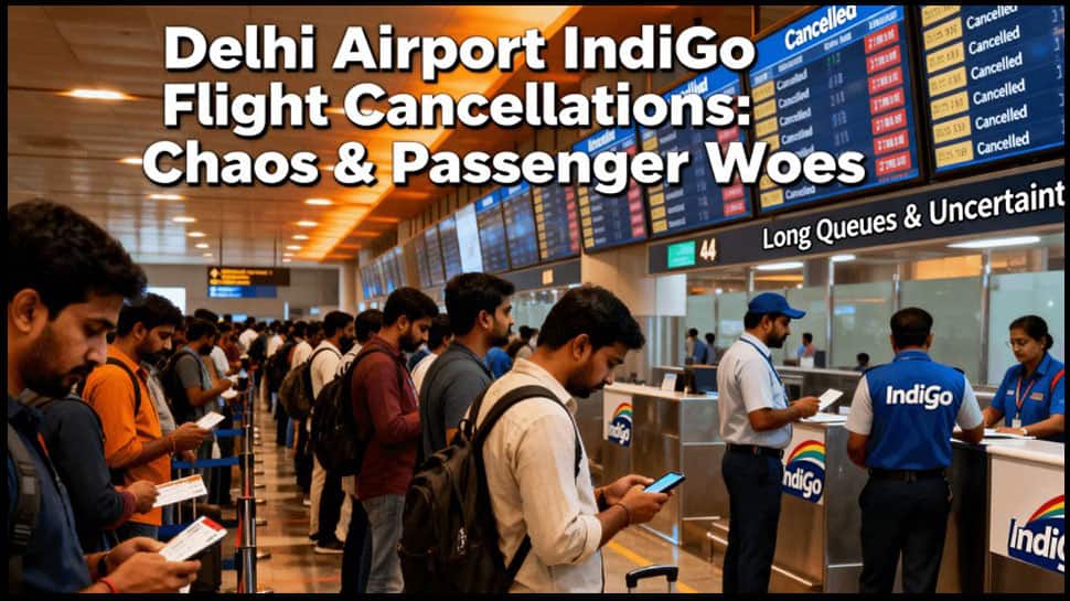 டெல்லியிலிருந்து புறப்படும் அனைத்து IndiGo விமானங்களும் நள்ளிரவு வரை ரத்து.. பயணிகள் குழப்பம்!
