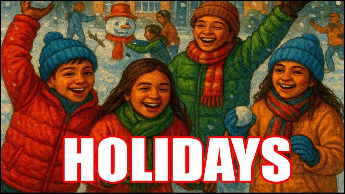 டிசம்பர் 13, 14, 15, 16, 17, 18, 19 ஆகிய நாட்கள் இங்கு பள்ளிகள் செயல்படாது! காரணம் என்ன?