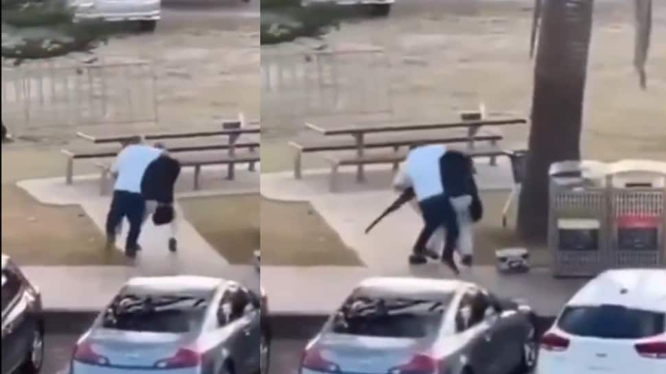 பயங்கரவாதியை மடக்கி பிடித்த நபர்... சிட்னியின் பரபரப்பு காட்சிகள் வைரல் - 11 பேர் பலி