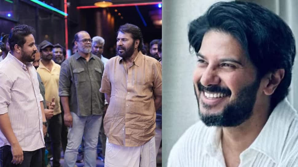 துல்கர் சல்மான் ஷூட்டிங்கில் மம்முட்டி! ஒரே படத்தில் நடிக்கிறார்களா?